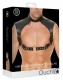 Черная мужская портупея Men Harness With Neck Collar