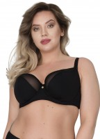 Бюстгальтер на косточках с гладкой чашкой +size из микрофибры и сетки Akcent Бюстгальтер на косточках с гладкой чашкой +size из микрофибры и сетки Akcent