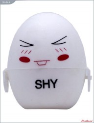 Белый мастурбатор-яйцо Shy PokeMon