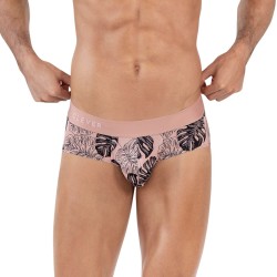 Розовые трусы-брифы с растительным принтом Pacif Classic Brief Clever Masculine Underwear
