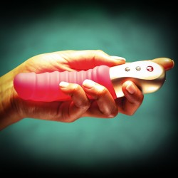 Оранжевый мини-вибратор Fun Factory Semilino со складочками Оранжевый мини-вибратор Fun Factory Semilino со складочками