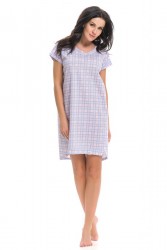 Нежная хлопковая сорочка в клеточку Doctor Nap