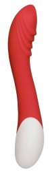 Красный вибратор Frenzy с функцией нагрева - 20,8 см.