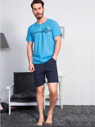 Мужской трикотажный комплект с шортами Vienetta Мужской трикотажный комплект с шортами Vienetta