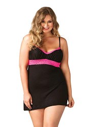 Сорочка с завышенной талией Plus size nightie empire waist Leg Avenue