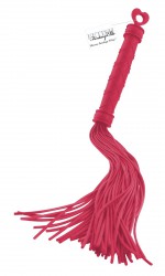 Красная многохвостая плеть Silicone Bondage Whip
