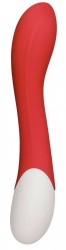 Красный вибратор G Spice с функцией нагрева - 20,8 см.