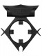 Черное эрекционное виброкольцо Batboy Ring