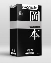 Презервативы Okamoto Skinless Skin Super ассорти - 10 шт.