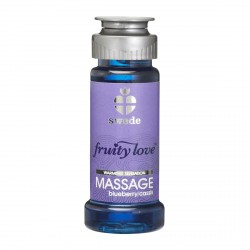 Лосьон для массажа Swede Fruity Love Massage Blueberry/Cassis с ароматом чёрной смородины и черники - 50 мл.