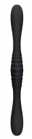 Черный двойной вибромассажер 2FER Dual Massager - 36 см.