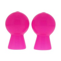 Розовые вакуумные помпы для сосков Nipple Sucker Pair In Shiny Pink