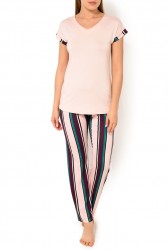 Нежная пижама из вискозы с принтом Cybele