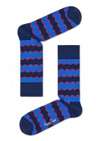 Носки унисекс Dressed Square Crew Sock с цветными волнами Happy socks Носки унисекс Dressed Square Crew Sock с цветными волнами Happy socks