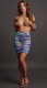 Юбка в сеточку с завышенной талией и украшение на грудь High-waist Fishnet Skirt & Dazzling Sticker Shots Media BV