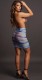 Юбка в сеточку с завышенной талией и украшение на грудь High-waist Fishnet Skirt & Dazzling Sticker Shots Media BV