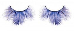 Голубые пушистые ресницы из перьев Baci