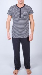 Мужской пижамный комплект в полоску Gentlemen