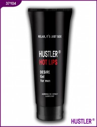 Возбуждающая мужская гель-смазка Hot Lips - 75 мл.