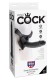 Страпон Harness со съемной чёрной насадкой King Cock 9 - 23 см.