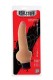 Телесный вибратор-реалистик с расширенным основанием Realstuff 7INCH Vibrator - 17,8 см.