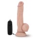 Телесный вибратор-реалистик Dr. Jay 8.75 Inch Vibrating Cock - 22,2 см.