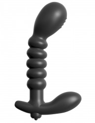 Анальный вибромассажер Ribbed Prostate Vibe - 15,2 см. Анальный вибромассажер Ribbed Prostate Vibe - 15,2 см.