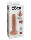 Телесный необрезанный фаллоимитатор на присоске 6 Uncut Cock - 16,5 см.
