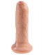 Телесный необрезанный фаллоимитатор на присоске 6 Uncut Cock - 16,5 см.