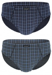 Комплект из 2 клетчатых трусов-слипов plus size Gentlemen