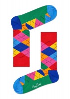 Цветные носки унисекс Argyle Sock с ромбами Happy socks