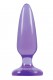 Малая фиолетовая анальная пробка Jelly Rancher Pleasure Plug Small - 10,2 см.