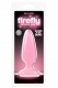 Розовая, светящаяся в темноте анальная пробка Firefly Pleasure Plug Medium Pink - 12,7 см.