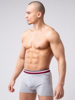 Мужские боксеры из мягкого хлопкового трикотажа с резинкой в полоску Opium