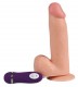 Реалистичный вибратор Real с пультом управления - 20 см.