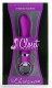 Фиолетовый силиконовый вибромассажёр Christiane Soul - 17,8 см.