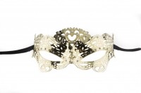Золотистая металлическая маска Butterfly Masquerade Mask Shots Media BV