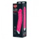 Розовый вибратор с очерченной головкой - 16 см.