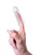 Прозрачная рельефная насадка на палец Arbo - 8 см.