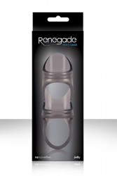 Черная насадка на пенис Renegade Power Cage с петлей для мошонки