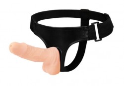 Телесный женский страпон Domina - 14 см. Телесный женский страпон Domina - 14 см.