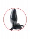 Черный страпон с ручным насосом Inflatable Vibrating 6