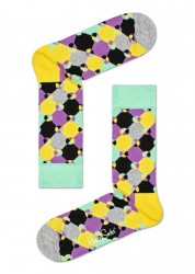 Носки унисекс Diamond Dot Sock с геометрическим принтом Happy socks