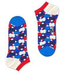 Низкие носки Diamond Dot Low Sock с геометрическим принтом Happy socks