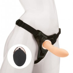 Телесный вибрострапон Vander Wireless Silicone Dong - 14 см. Телесный вибрострапон Vander Wireless Silicone Dong - 14 см.