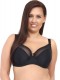Бюстгальтер на косточках с чашками plus size из микрофибры и сетки Akcent