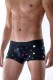 Черные мужские трусы-боксеры с разноцветными звездами Don Moris