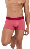 Розовые трусы-боксеры с красной резинкой Fervor Boxer Clever Masculine Underwear