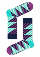 Носки унисекс Diagonal Stripe Sock с диагональными полосками Happy socks