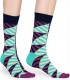 Носки унисекс Diagonal Stripe Sock с диагональными полосками Happy socks